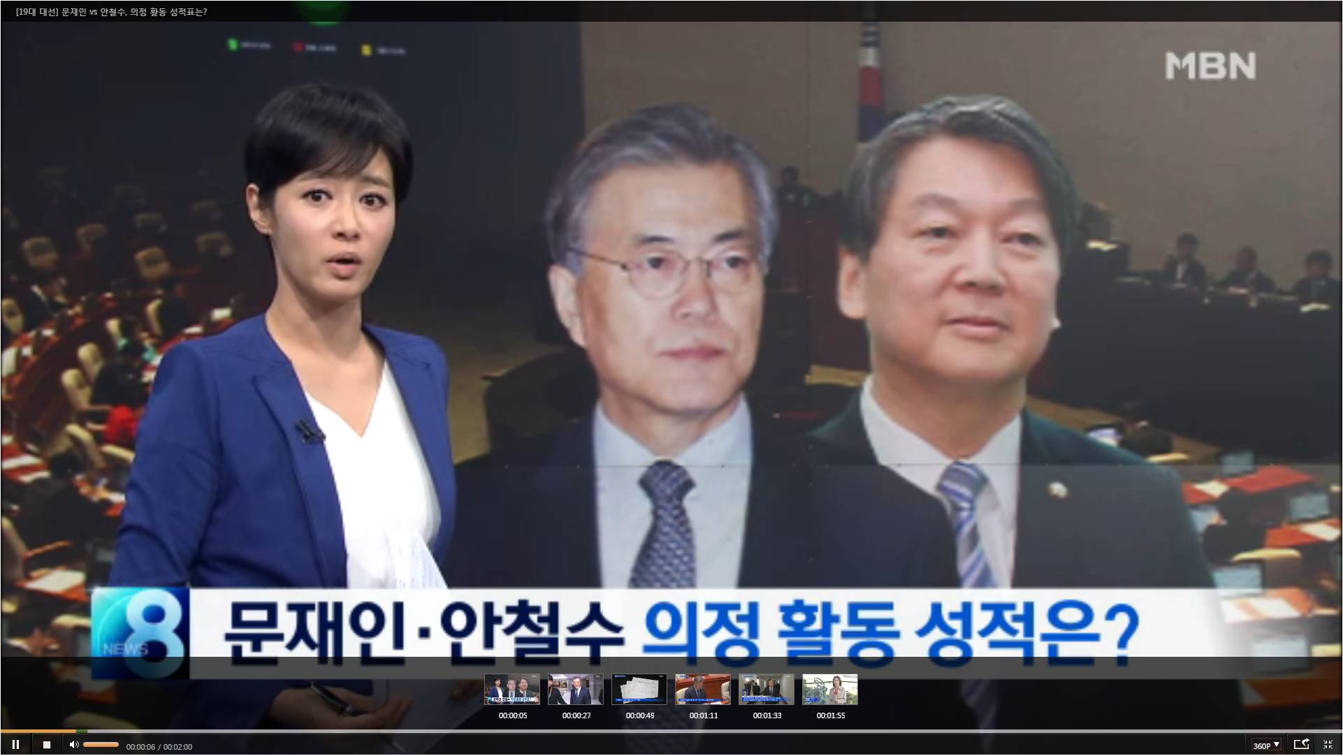 [mbn] 문재인 vs 안철수, 의정 활동 성적표는?