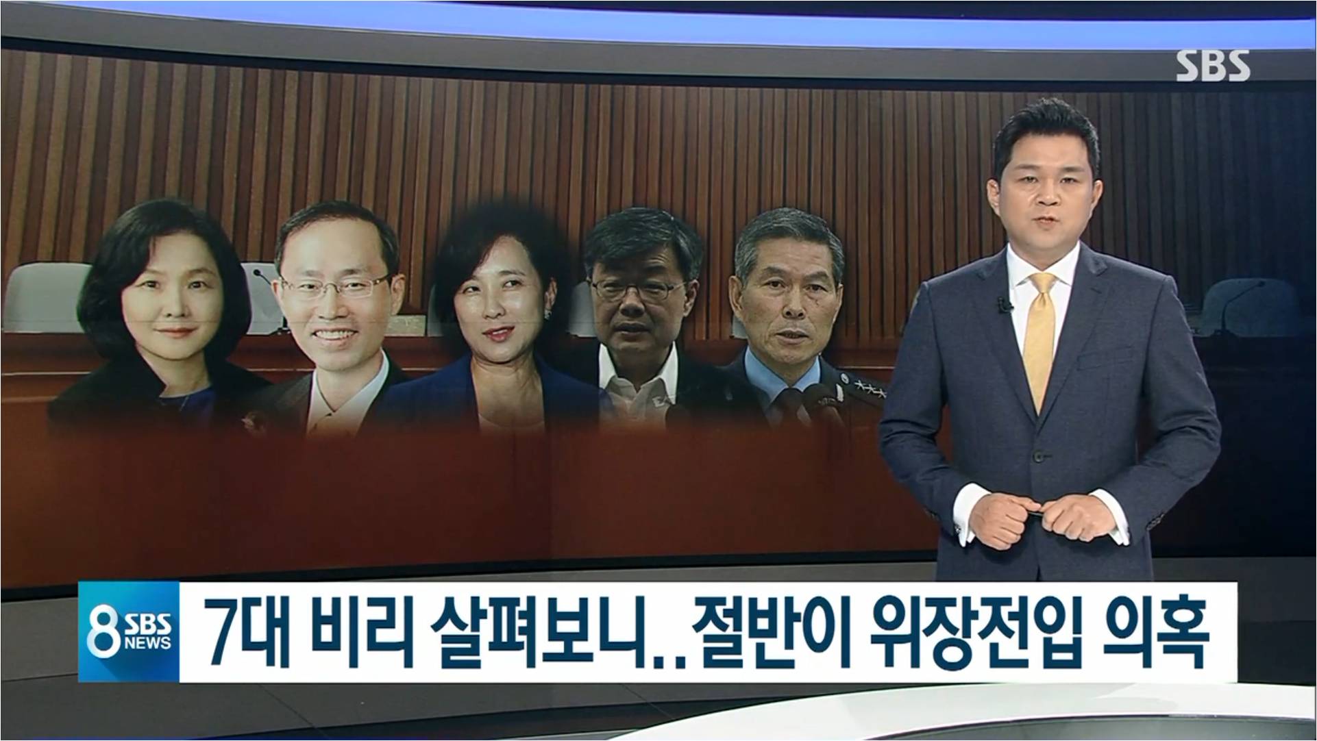 [sbs] ‘7대 기준’ 타깃된 청문회 후보 10명..절반 ‘위장전입 의혹’
